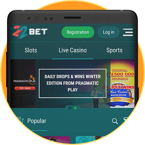 22bet mobile casino