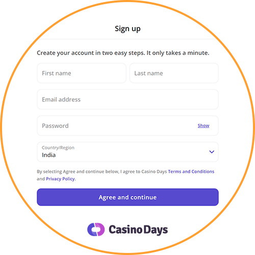 Casino Days Registration