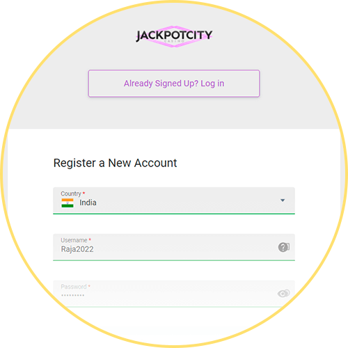 Jackpot City Casino Registration