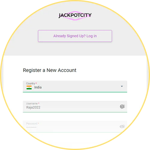Jackpot City Casino Registration