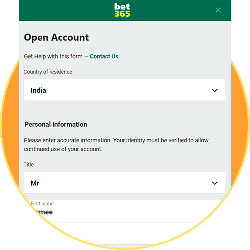 Bet365 registration