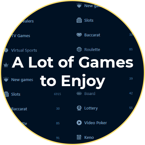 A lot of games to enjoy